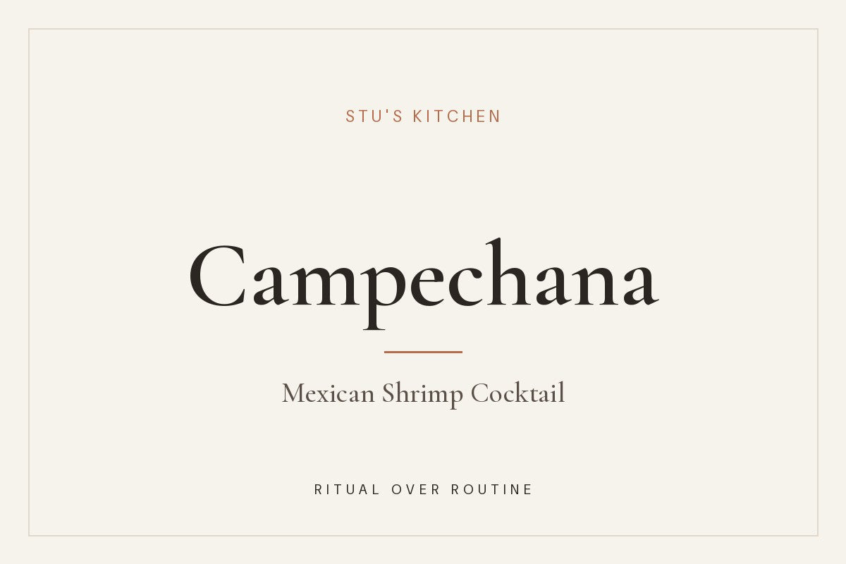 Campechana, Mexican shrimp cocktail, from Stu's Kitchen