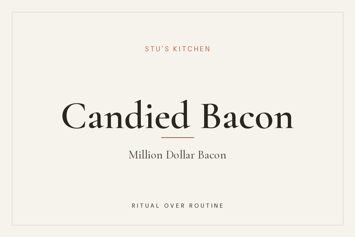Candied Bloody Mary bacon from Stu's Kitchen
