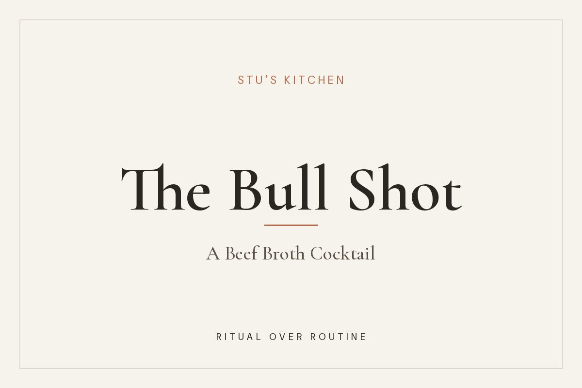 The Bull Shot, a beef broth cocktail, from Stu's Kitchen