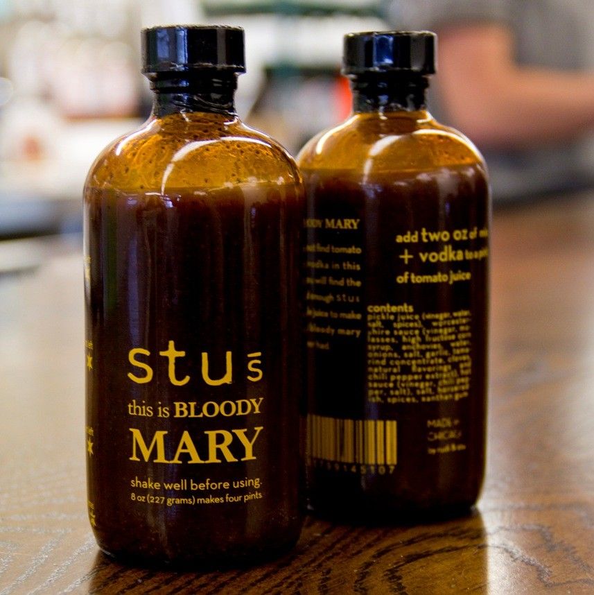 Bloody Mary kit gift set with two 8 oz bottles of Stu's Bloody Mary seasoning