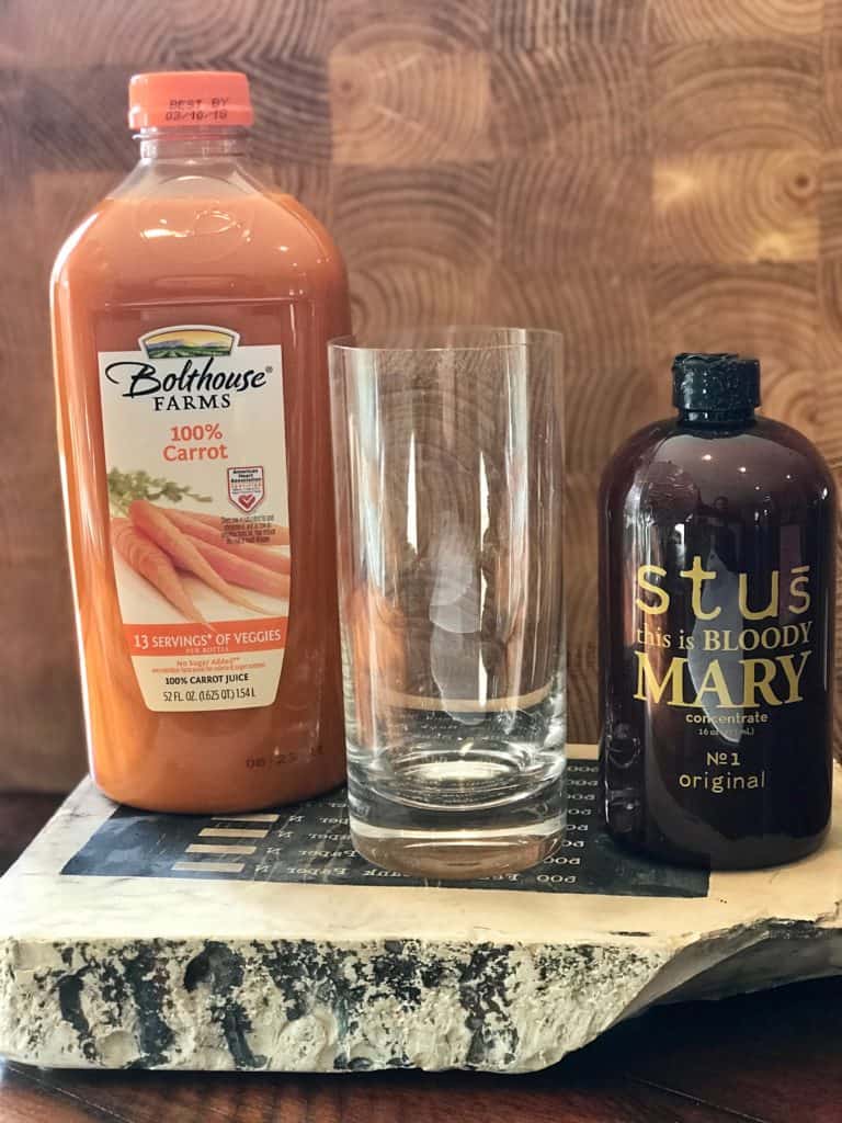 Bloody Mary with carrot juice